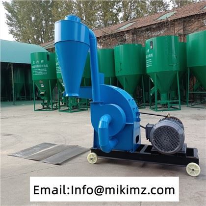 โรงสีค้อนบดอาหาร 500 กก. / ชม. สำหรับการบดอาหารสัตว์