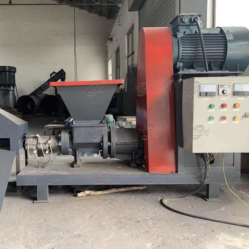 Sawdust log making machine designed specifically for Indian customers. Sawdust log making machine designed specifically for Indian customers.